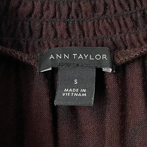 Ann Taylor Dress Womens Small Brown Maxi Leopard Animal Print Knit Boho Neutral - Picture 12 of 14